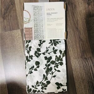 Linden Leafy Green Rod-Pocket Panel